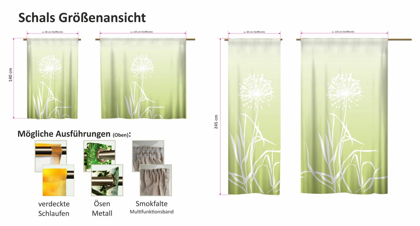 Allium Apfel Schal - Vorhang universal